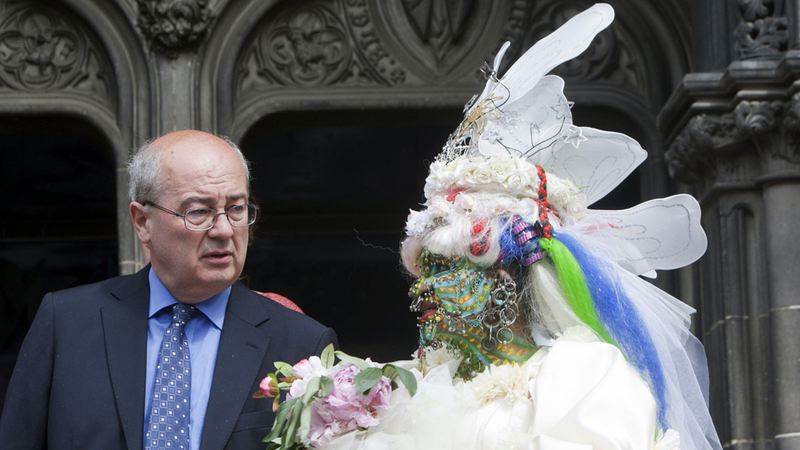 Illustration for article titled World's Most Pierced Woman Weds In Holey Matrimony
